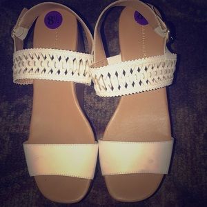White Tommy Hilfiger Wedge Heels